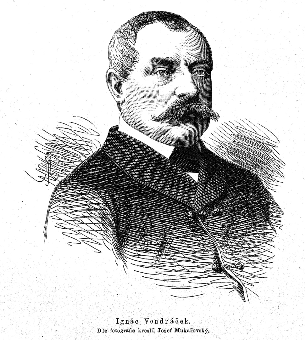 Porträt von Ignác Vondráček (1819–1887) – Gedenkseite