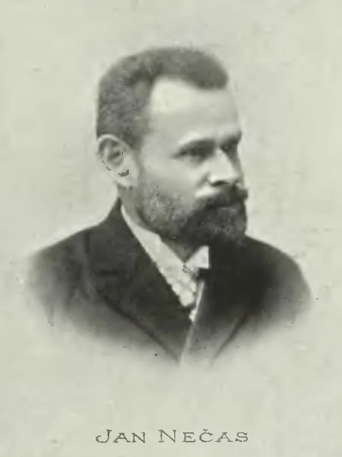 Portrait of Jan Evangelista Nečas (1849–1919) – memorial page