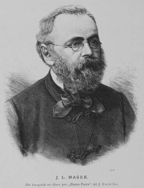 Porträt von Jan Ladislav Mašek (1828–1886) – Gedenkseite