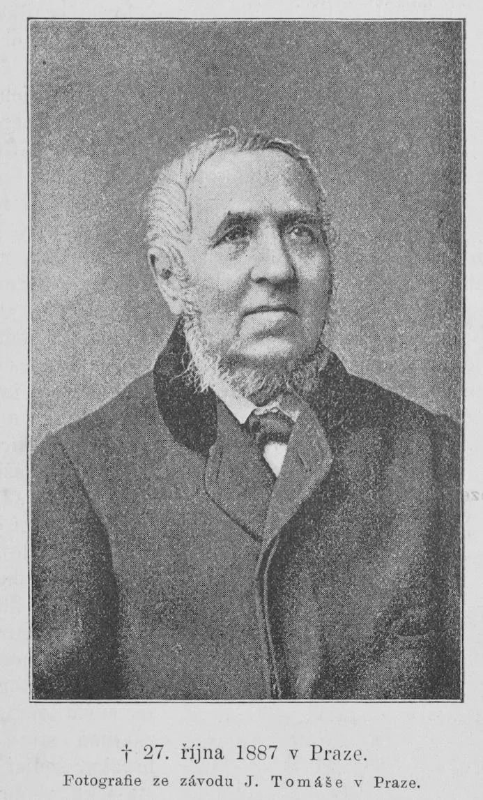 Porträt von Jiří Krouský (1812–1887) – Gedenkseite