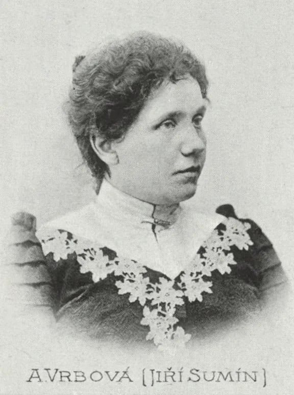 Porträt von Amálie Vrbová (1863–1936) – Gedenkseite