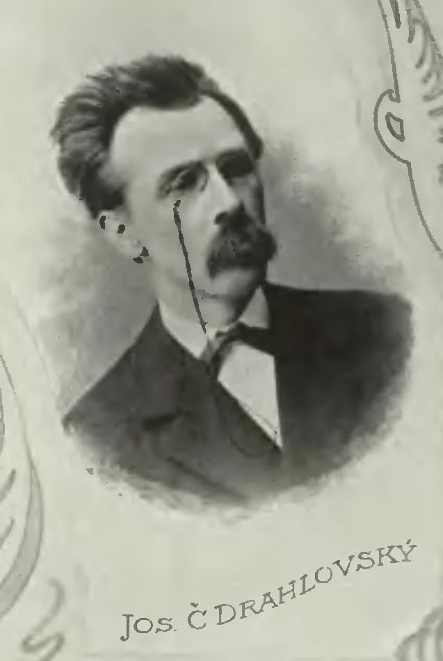 Porträt von Josef Drahlovský (1847–1926) – Gedenkseite