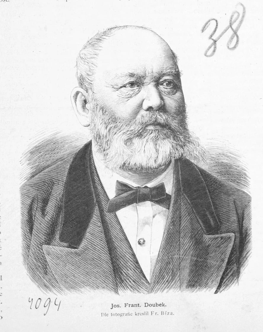 Porträt von Josef František Doubek (1807–1882) – Gedenkseite