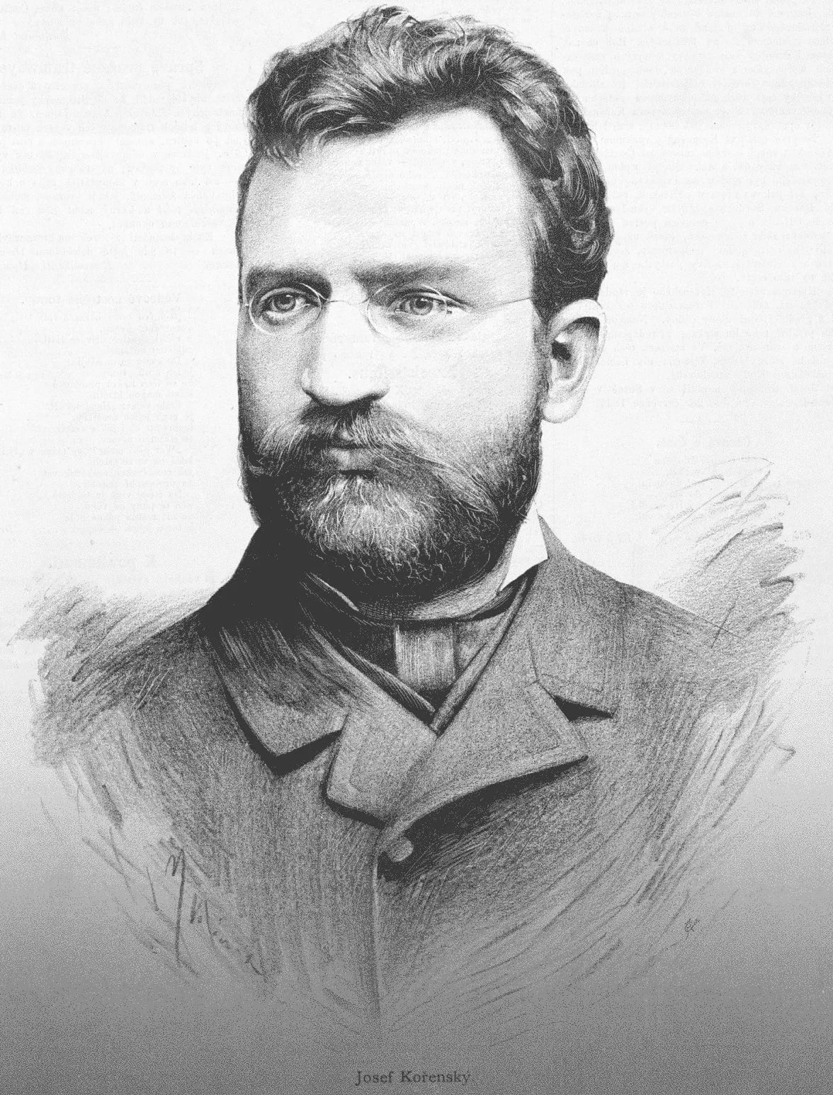 Portrait of Josef Kořenský (1847–1938) – memorial page