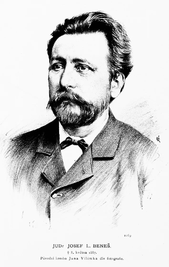 Portrait of Josef Leander Beneš (1830–1887) – memorial page