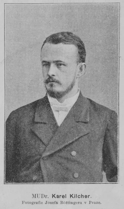 Porträt von Karel Kilcher (1862–1888) – Gedenkseite