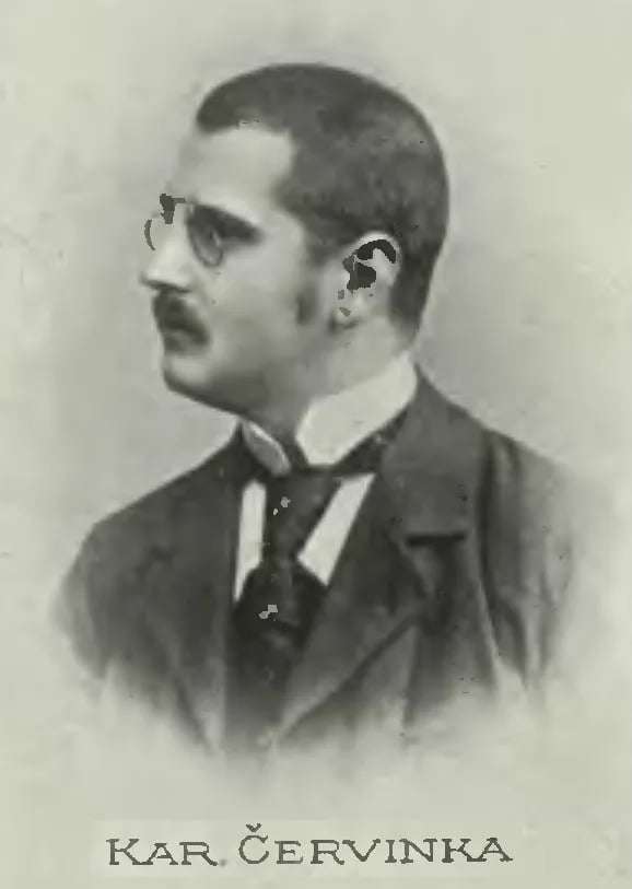 Porträt von Karel Červinka (1872–1949) – Gedenkseite