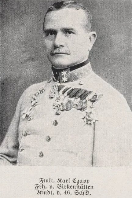 Porträt von Karl Czapp von Birkenstetten (1864–1952) – Gedenkseite