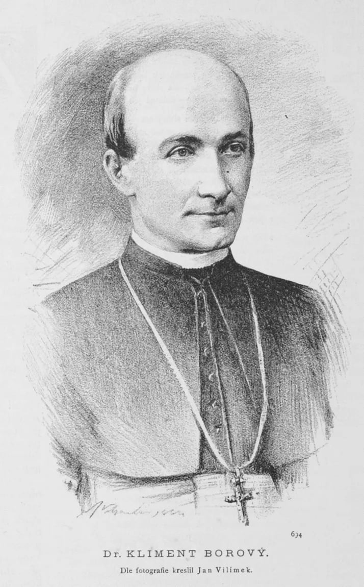 Porträt von Klement Borový (1838–1897) – Gedenkseite