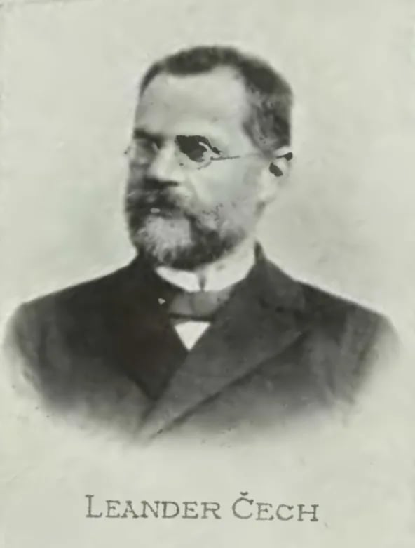 Portrait of Leander Čech (1854–1911) – memorial page