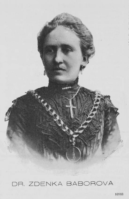 Porträt von Marie Zdeňka Baborová-Čiháková (1877–1937) – Gedenkseite