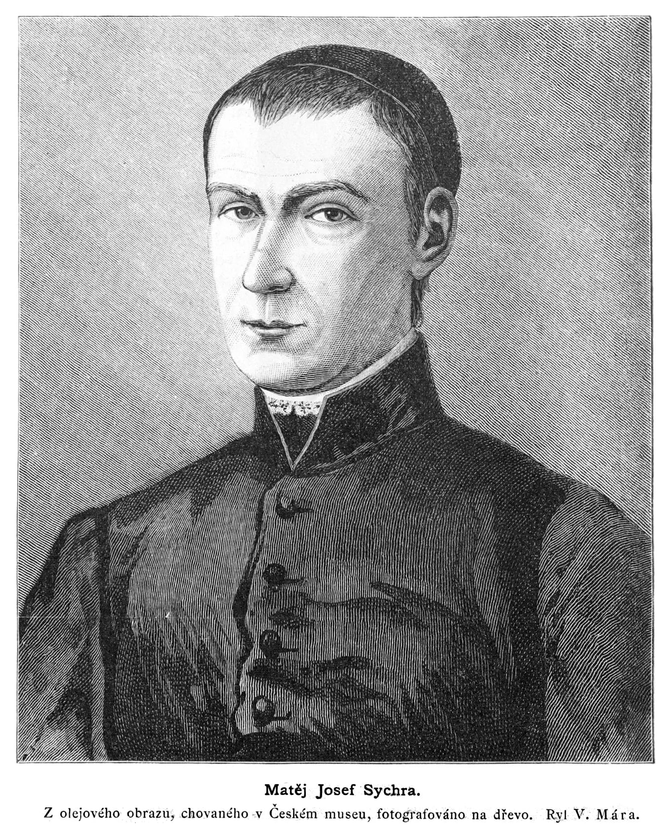 Porträt von Matěj Josef Sychra (1776–1830) – Gedenkseite