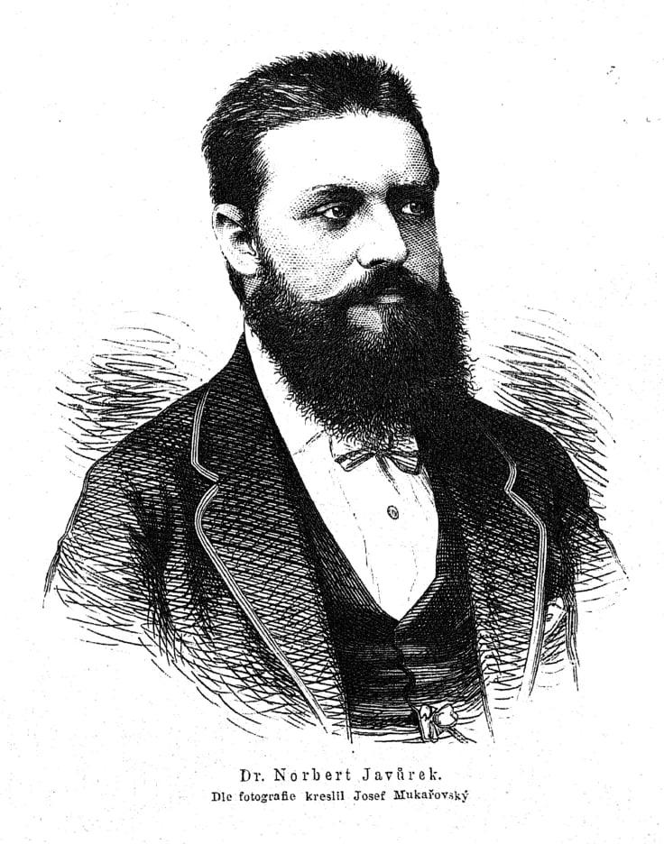 Portrait of Norbert Javůrek (1839–1880) – memorial page