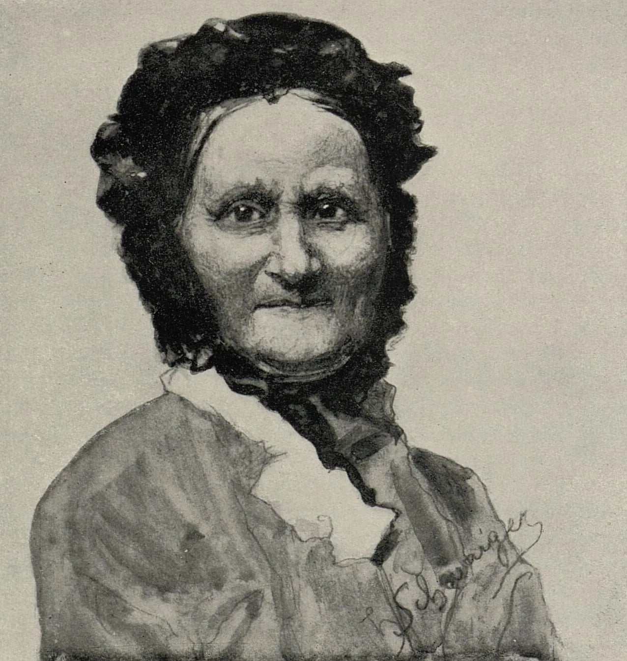 Porträt von Terezie Masaryková (1813–1887) – Gedenkseite