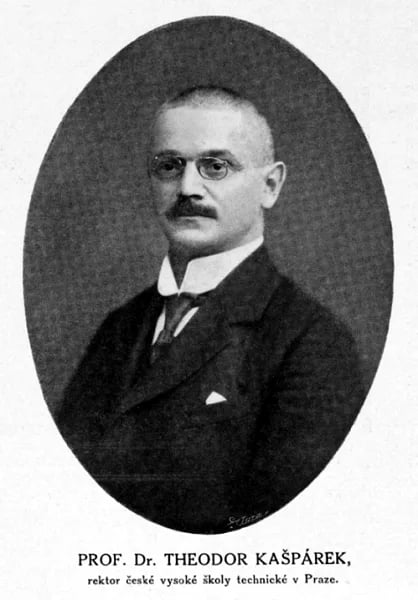 Porträt von Theodor Kašpárek (1864–1930) – Gedenkseite