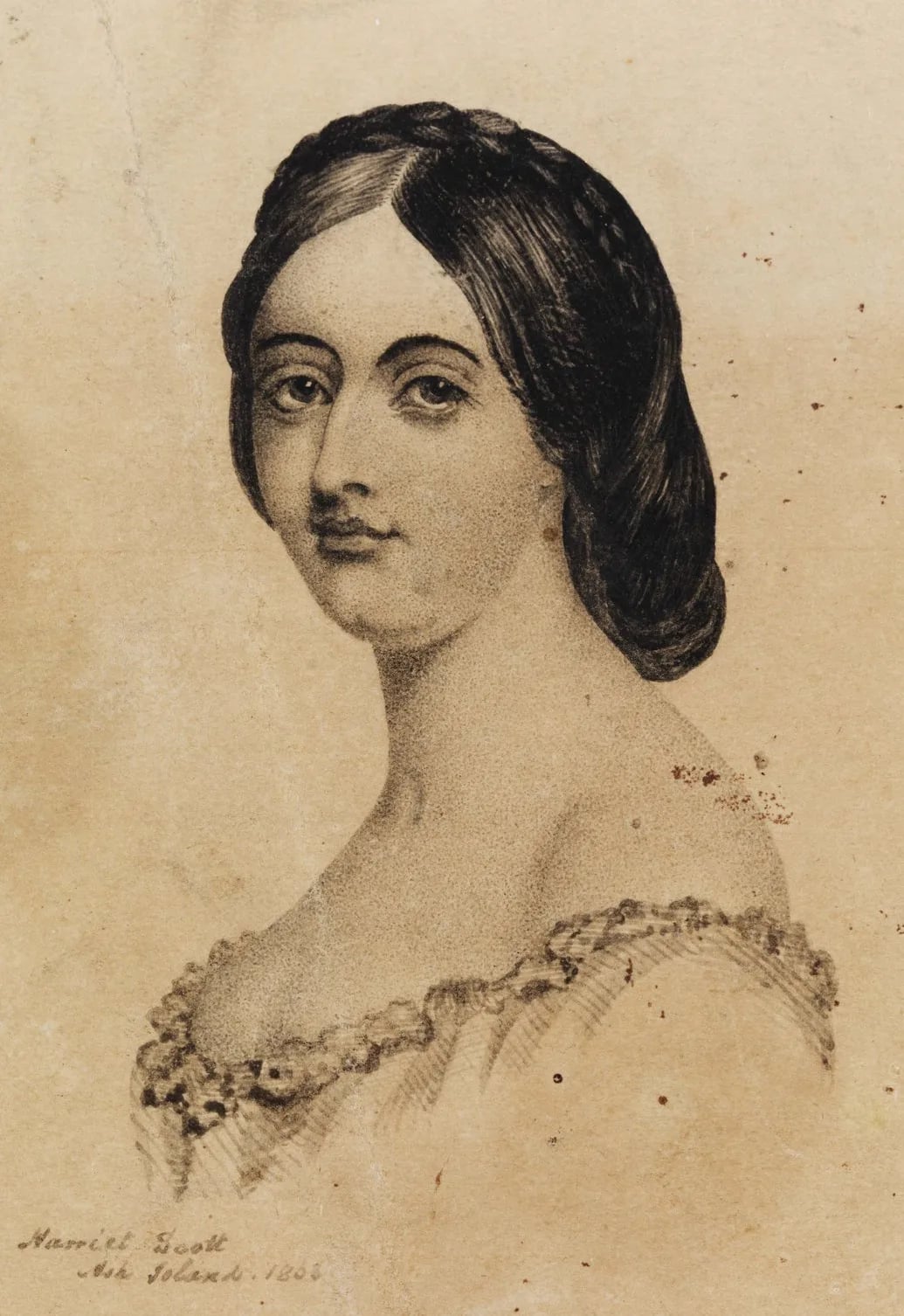 Porträt von Harriet Morgan (1830–1907) – Gedenkseite