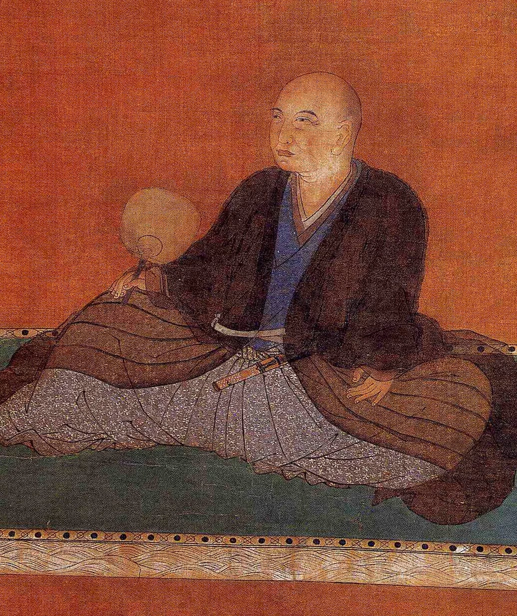 Porträt von Hosokawa Fujitaka (1534–1610) – Gedenkseite