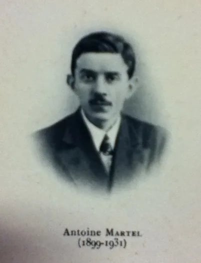 Porträt von Antoine Martel (1899–1931) – Gedenkseite