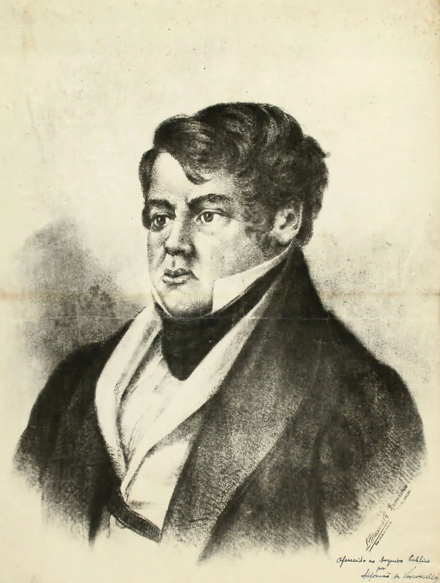 Porträt von Bernardo Pereira de Vasconcelos (1795–1850) – Gedenkseite