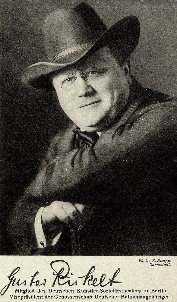 Porträt von Gustav Rickelt (1862–1946) – Gedenkseite