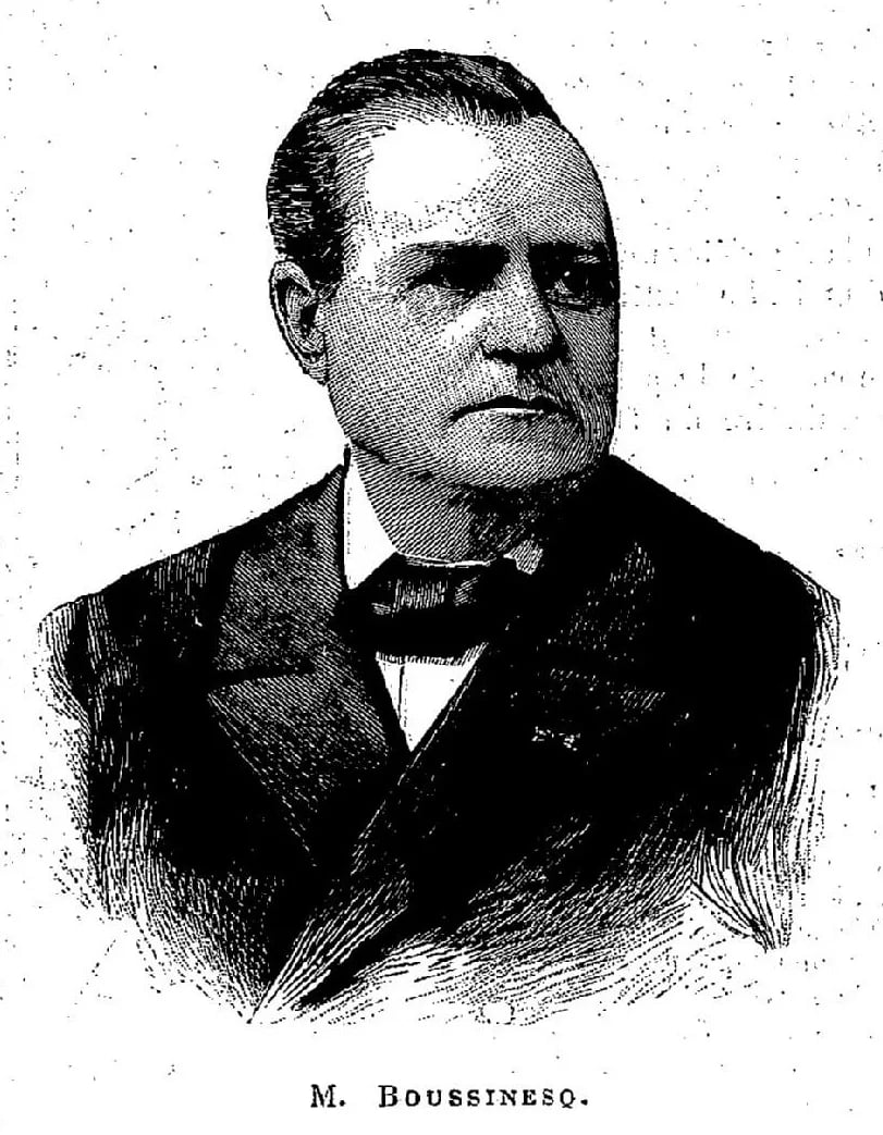 Porträt von Joseph Boussinesq (1842–1929) – Gedenkseite