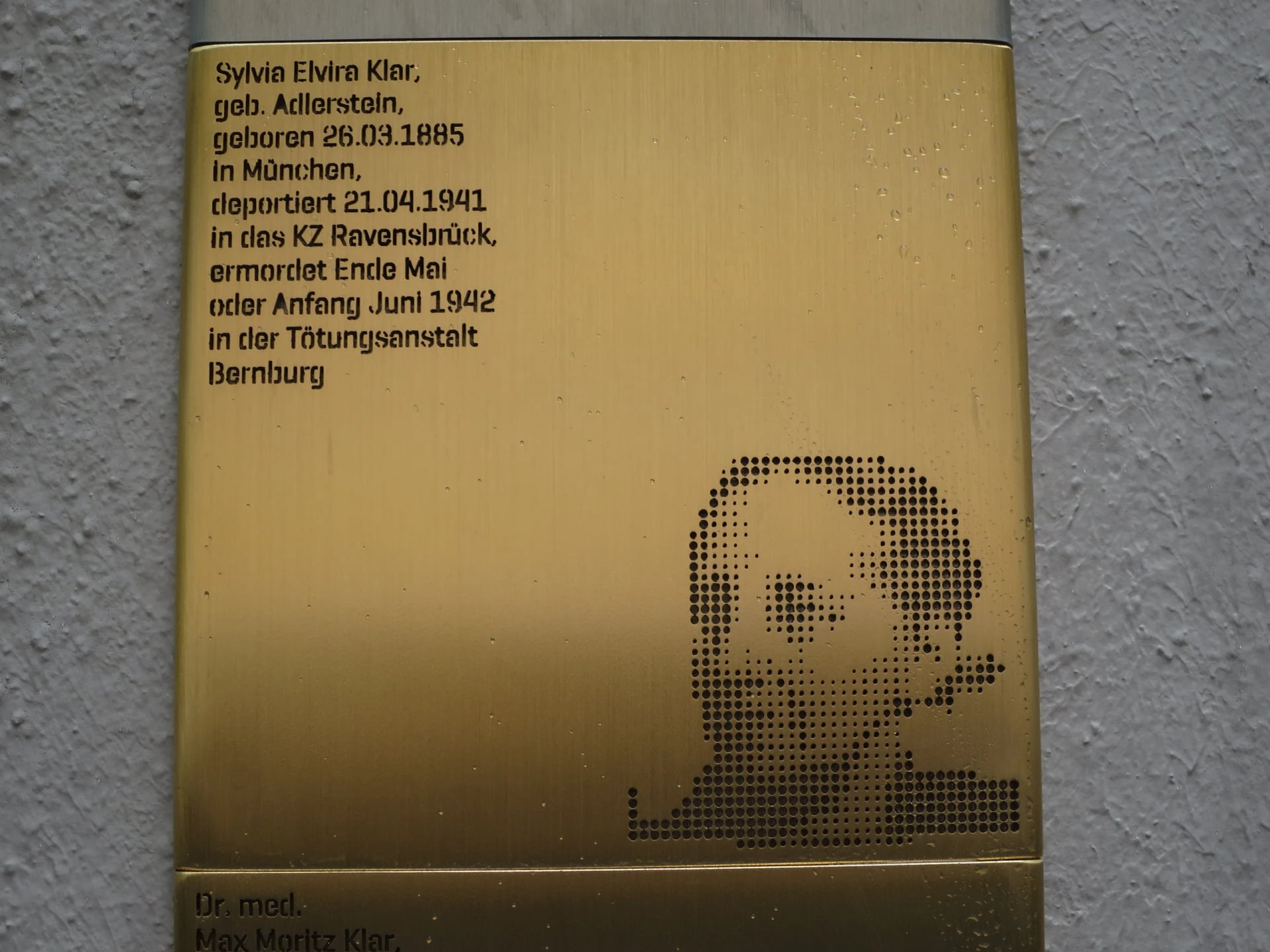 Porträt von Sylvia Elvira Klar (1885–1942) – Gedenkseite