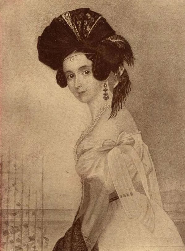 Portrait of Antoinette Biron von Curland (1813–1882) – memorial page