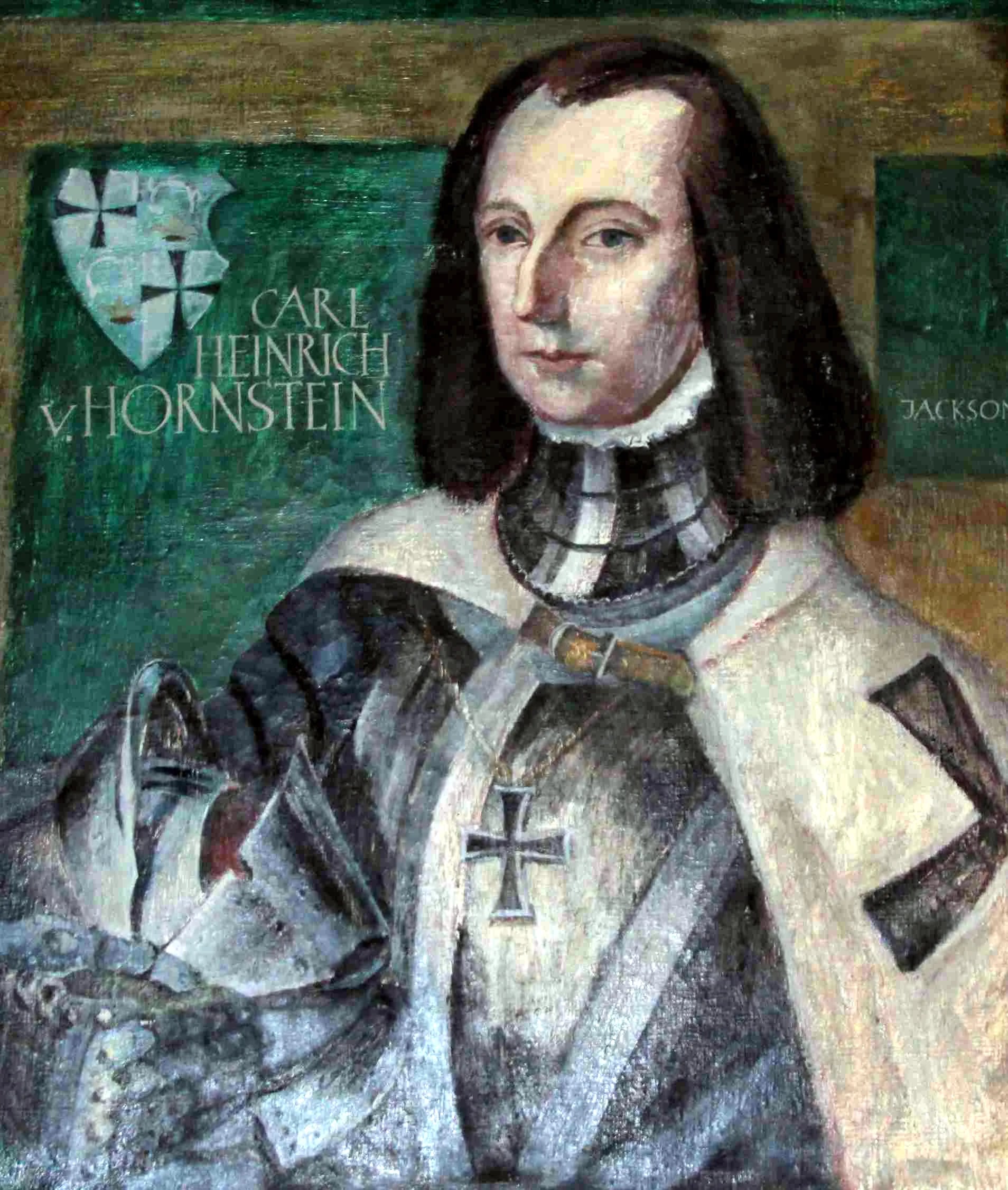 Porträt von Karl Heinrich von Hornstein (1668–1745) – Gedenkseite