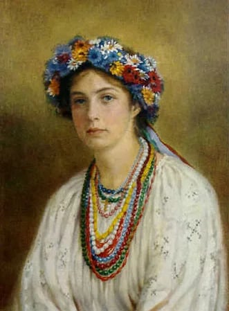 Porträt von Jelisaweta Skoropadska (1899–1976) – Gedenkseite