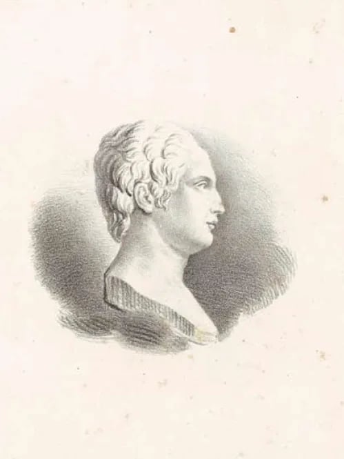 Porträt von Giuseppe Alberto Delitala (1778–1800) – Gedenkseite