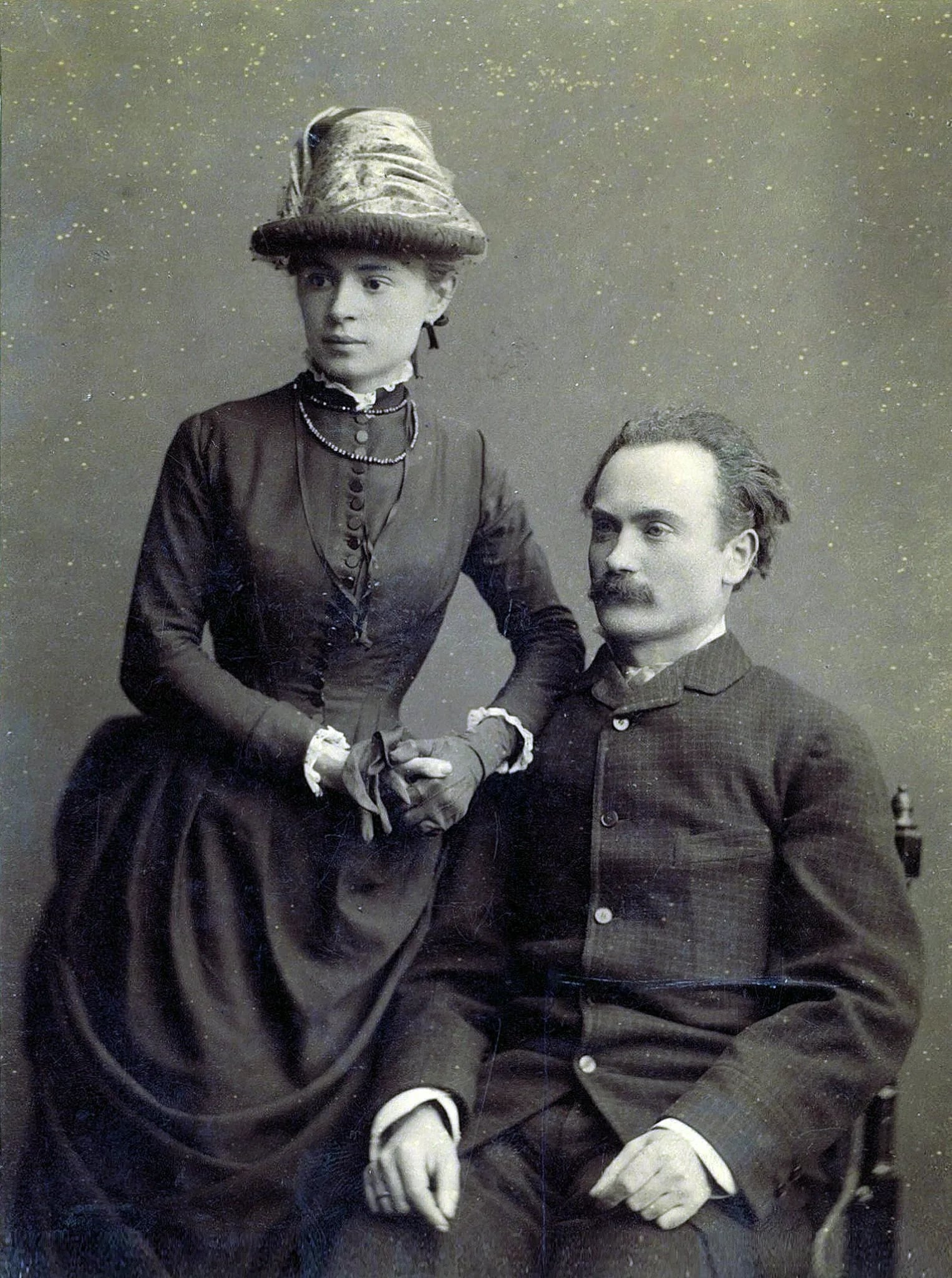 Porträt von Olha Franko (Choruschynska) (1864–1941) – Gedenkseite