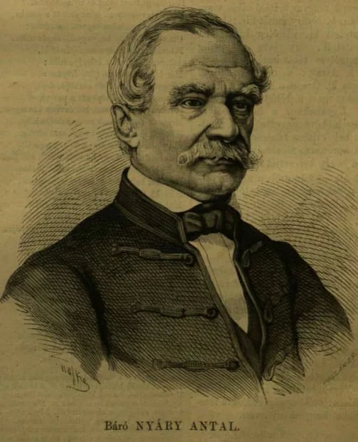 Porträt von Antal Frh. Nyáry von Nyáregyháza (1803–1877) – Gedenkseite