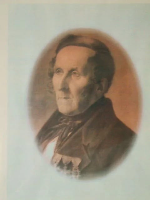 Porträt von Diedrich Johann Longé (1779–1863) – Gedenkseite