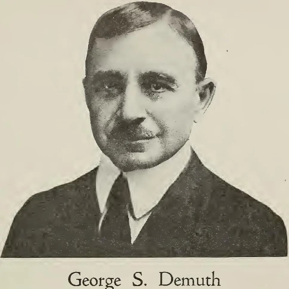 Portrait of Geo. S. Demuth (1871–1934) – memorial page