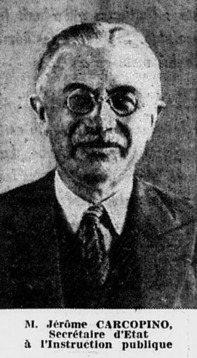 Portrait of Jérôme Carcopino (1881–1970) – memorial page