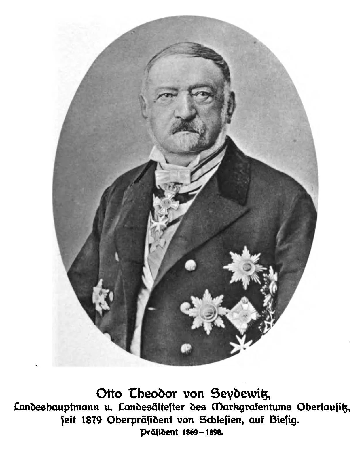 Porträt von Otto Theodor von Seydewitz (1818–1898) – Gedenkseite