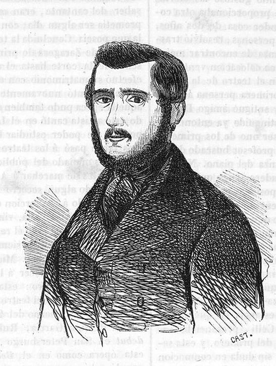 Portrait of Pedro María Unanue (1814–1846) – memorial page