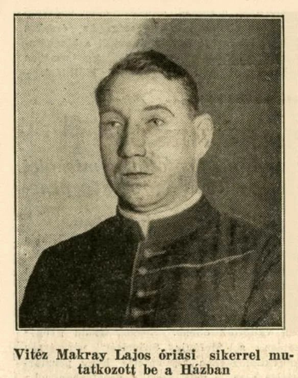 Portrait of Lajos Makray (1886–1946) – memorial page