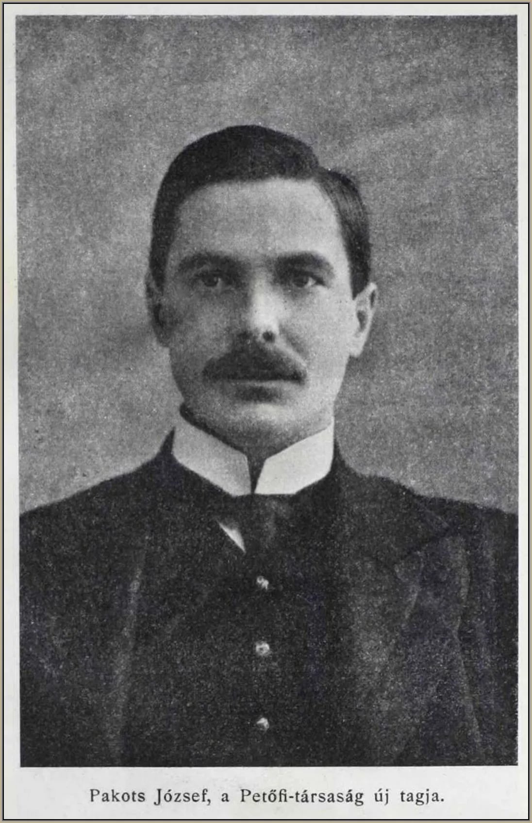 Porträt von József Pakots (1877–1933) – Gedenkseite