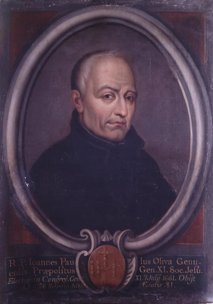 Porträt von Giovanni Paolo Oliva (1600–1681) – Gedenkseite