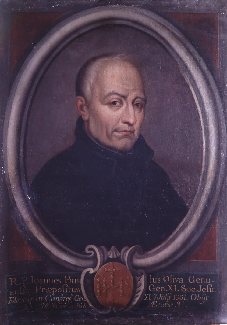Porträt von Giovanni Paolo Oliva (1600–1681) – Gedenkseite