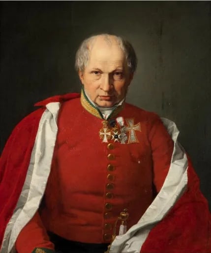 Porträt von Andreas Christian Kierulff (1782–1846) – Gedenkseite