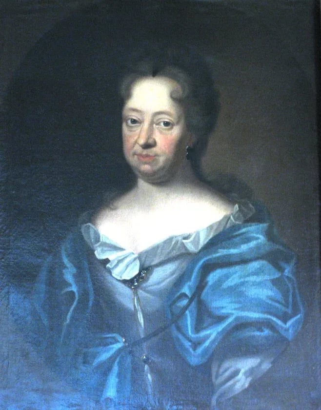 Portrait of Berte Skeel (1644–1720) – memorial page