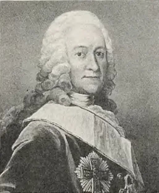 Porträt von Christoph Ernst von Beulwitz (1695–1757) – Gedenkseite