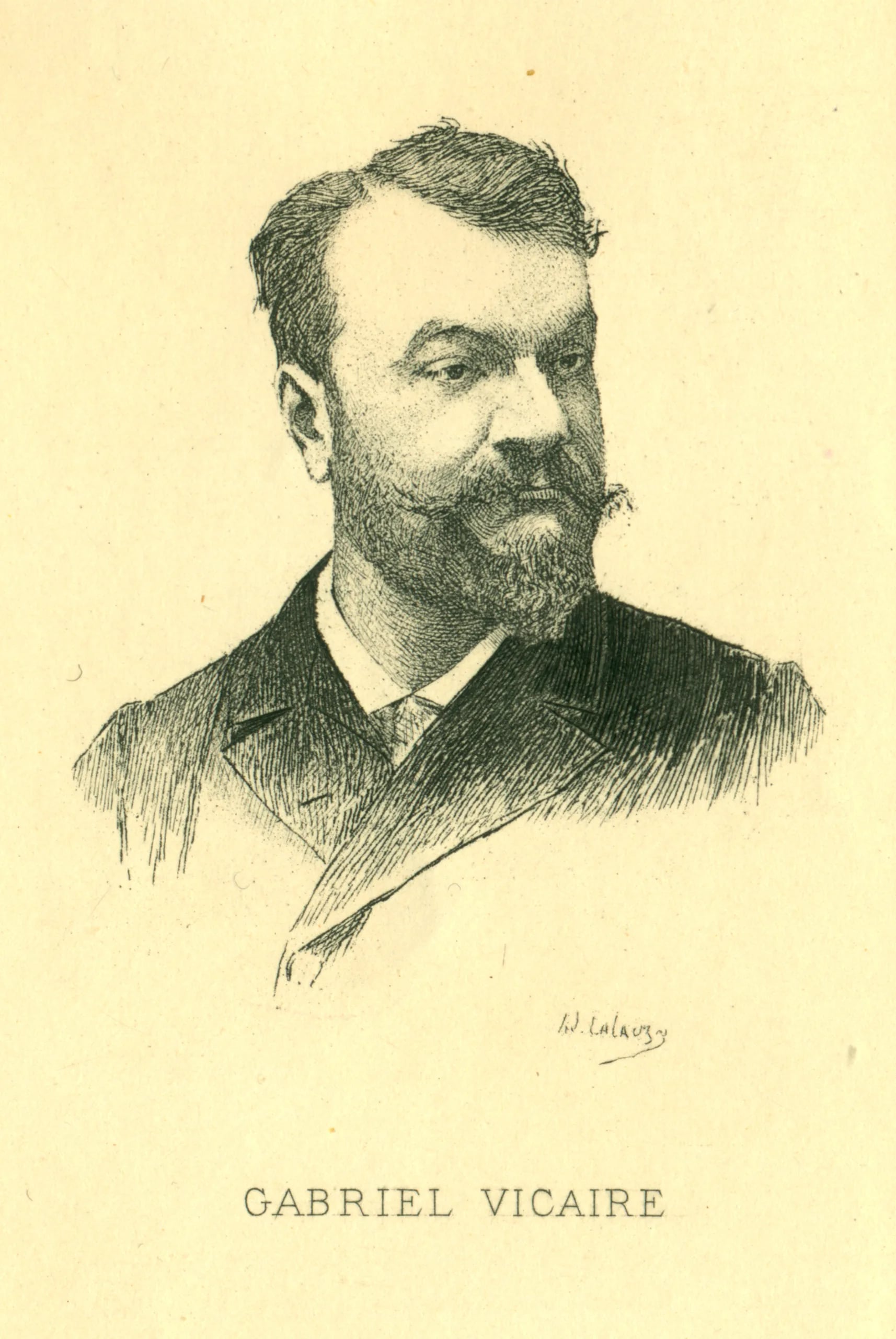 Portrait of Gabriel Vicaire (1848–1900) – memorial page