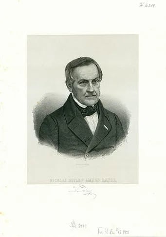 Portrait of Ditlev Ræder (1790–1867) – memorial page
