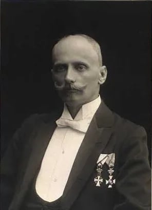 Porträt von E.F.S. Lund (1858–1928) – Gedenkseite