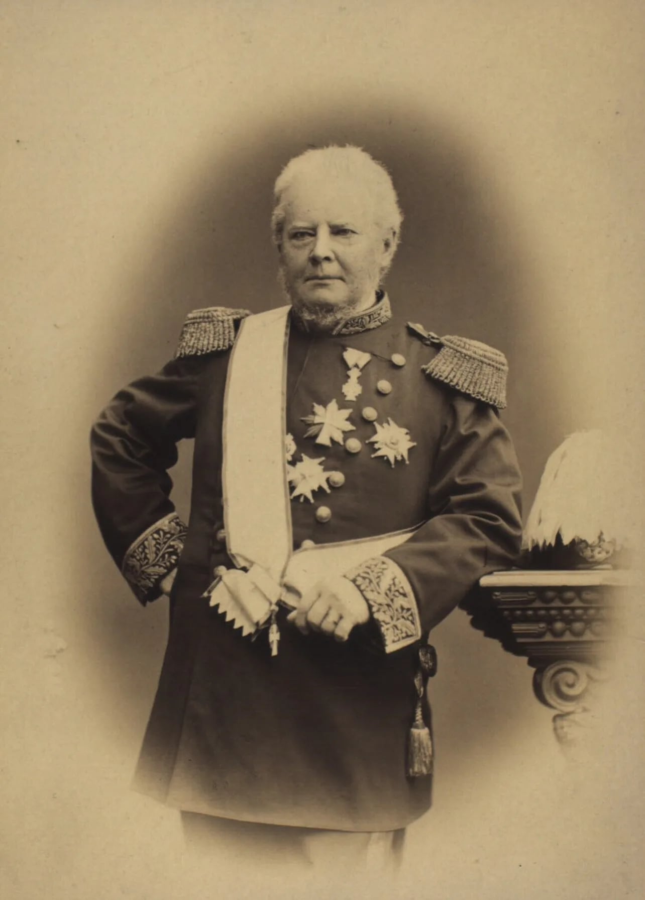 Porträt von Ernst Emil Rosenørn (1810–1894) – Gedenkseite