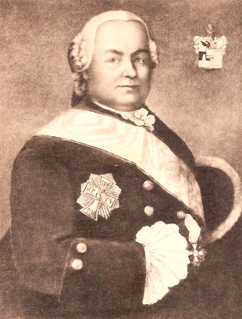 Porträt von Frederik Adeler (1700–1766) – Gedenkseite
