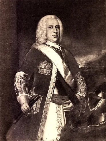 Porträt von Friedrich Anton von Wedel-Jarlsberg (1694–1738) – Gedenkseite